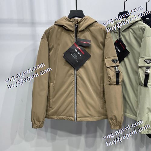 プラダブランドスーパーコピー 上品上質 メンズ ダウンジャケット 2022新作 3色可選 プラダ PRADA ポケットづき 肌寒い季節に欠かせない