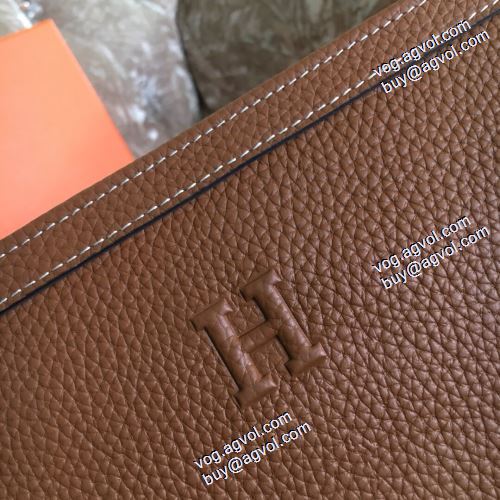  4色可選 2021春夏 HERMESスーパーコピー 激安 エルメス HERMES 爆買いセール ミドルウォレット 首胸ロゴ  