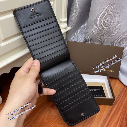  ボッテガ ブランド BOTTEGA VENETA 2021春夏 BOTTEGA VENETAブランド コピー 希少 二つ折り財布 紙幣入れ クリップウォレット  