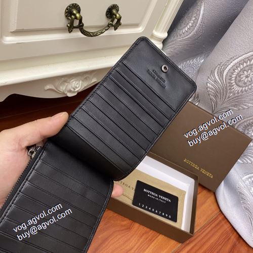  ボッテガ ブランド BOTTEGA VENETA 2021春夏 BOTTEGA VENETAブランド コピー 希少 二つ折り財布 紙幣入れ クリップウォレット  