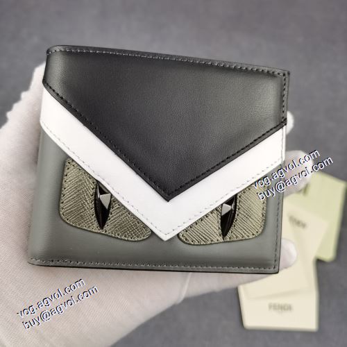  2021春夏 FENDIコピー 最旬アイテム 二つ折り財布 爆買いセール クリップウォレット フェンディ FENDI