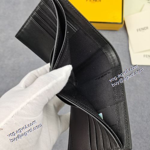  2021春夏 FENDIコピー 最旬アイテム 二つ折り財布 爆買いセール クリップウォレット フェンディ FENDI