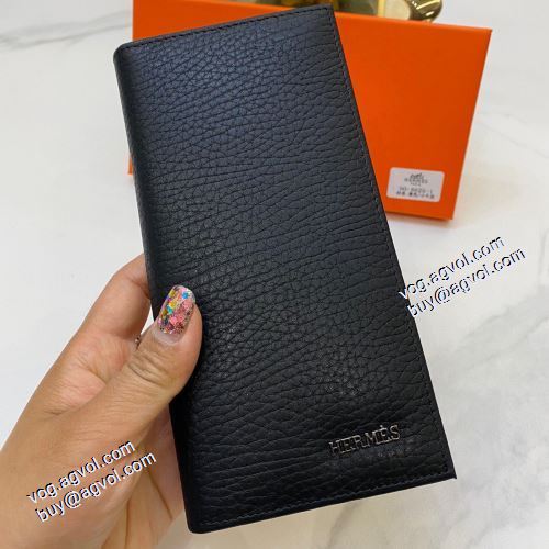  エルメス HERMES 2021春夏 絶大な人気を誇る HERMESブランド コピー 二つ折り財布 牛革/レザー マネークリップ/札はさみ