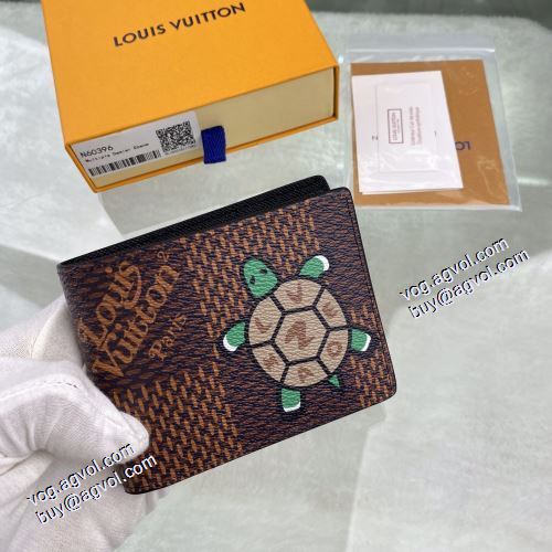 LOUIS VUITTONブランド 偽物 通販 二つ折り財布 N60396 紙幣入れ 落ち着いた感覚 ルイ ヴィトン LOUIS VUITTON 2021春夏 スマートウォレット 11.5x9x1.5cm
