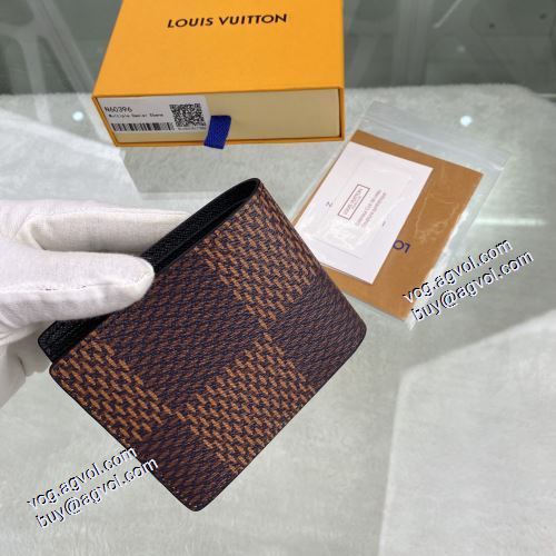 LOUIS VUITTONブランド 偽物 通販 二つ折り財布 N60396 紙幣入れ 落ち着いた感覚 ルイ ヴィトン LOUIS VUITTON 2021春夏 スマートウォレット 11.5x9x1.5cm
