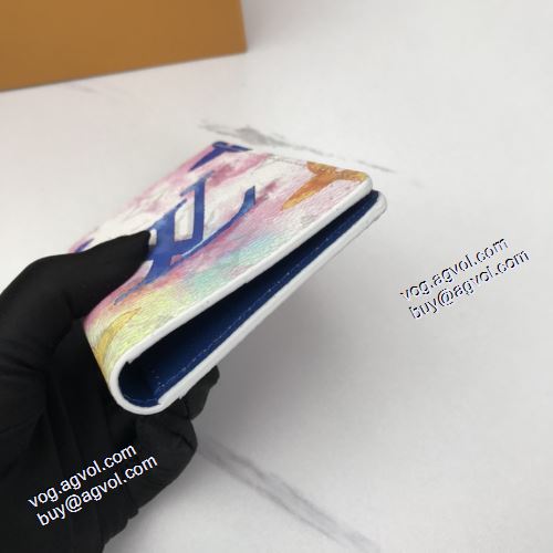 注目のアイテム LOUIS VUITTONブランド コピー 2色可選 8x11x1cm スマートウォレット カラフル ルイ ヴィトン LOUIS VUITTON 2021春夏 M80455