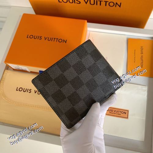 ルイ ヴィトン LOUIS VUITTON N60434 2021春夏 二つ折り財布 爆買いセール スマートウォレット 完売品！LOUIS VUITTONブランドスーパーコピー  Multiple財布 11.5x9x1.5cm