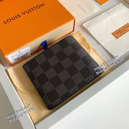 ルイ ヴィトン LOUIS VUITTON N60434 2021春夏 二つ折り財布 爆買いセール スマートウォレット 完売品！LOUIS VUITTONブランドスーパーコピー  Multiple財布 11.5x9x1.5cm