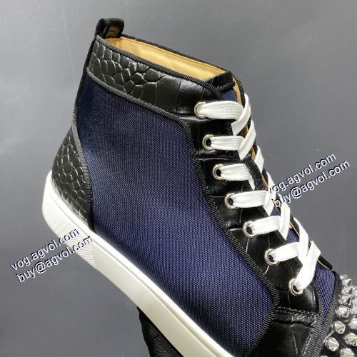 ハイトップシューズ 2021秋冬 争奪戦必至 クリスチャンルブタン Christian Louboutinブランド 偽物 通販 ビット付き