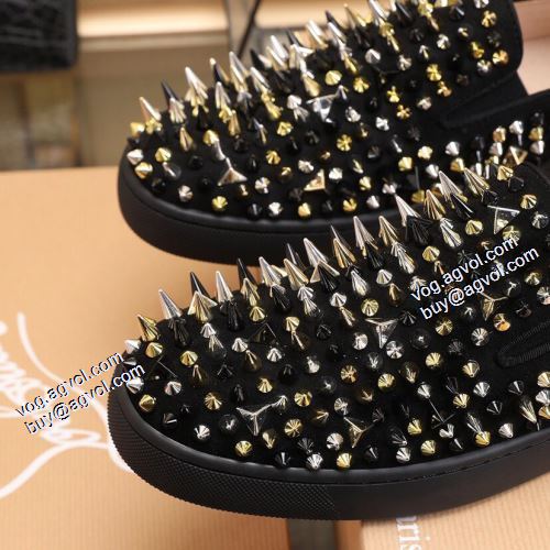 2021秋冬 クリスチャンルブタンブランド 偽物 通販 フラットシューズ Christian Louboutin 一番人気の新作はこれ カジュアルシューズ スタッズ