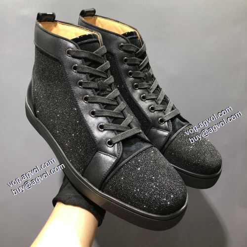2021秋冬 高級感漂わせる クリスチャンルブタン Christian Louboutinコピーブランド ハイトップシューズ オリジナル