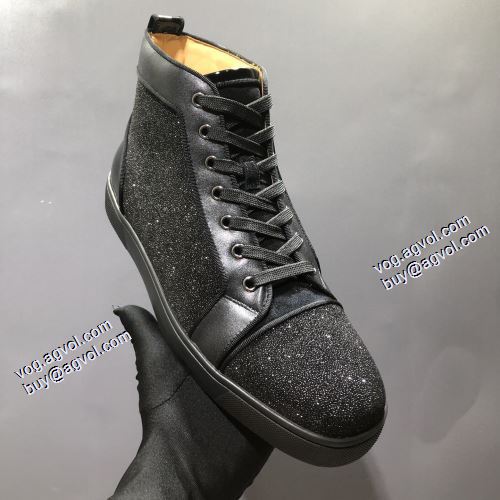 2021秋冬 高級感漂わせる クリスチャンルブタン Christian Louboutinコピーブランド ハイトップシューズ オリジナル