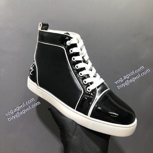 ハイトップシューズ 2021秋冬 クリスチャンルブタン偽物ブランド Christian Louboutin 優美なお出かけスタイル 足馴染みのいい