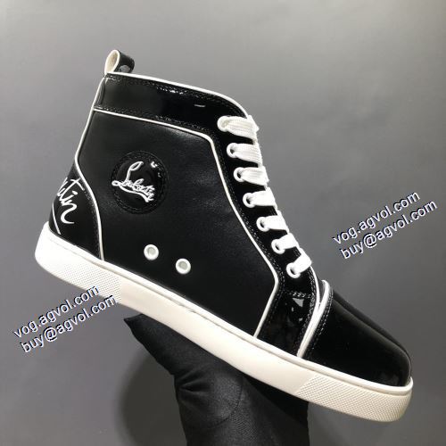 ハイトップシューズ 2021秋冬 クリスチャンルブタン偽物ブランド Christian Louboutin 優美なお出かけスタイル 足馴染みのいい