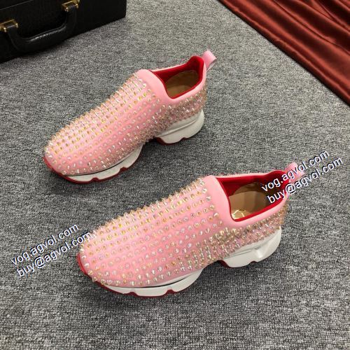 機能性?耐久性抜群 2021秋冬 クリスチャンルブタンコピー Christian Louboutin カジュアルシューズ スタッズ