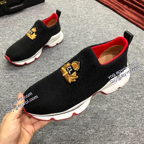 柔らかな質感 カジュアルシューズ 2021秋冬 クリスチャンルブタン Christian Louboutinコピー ブランド 厚底 クッション加工