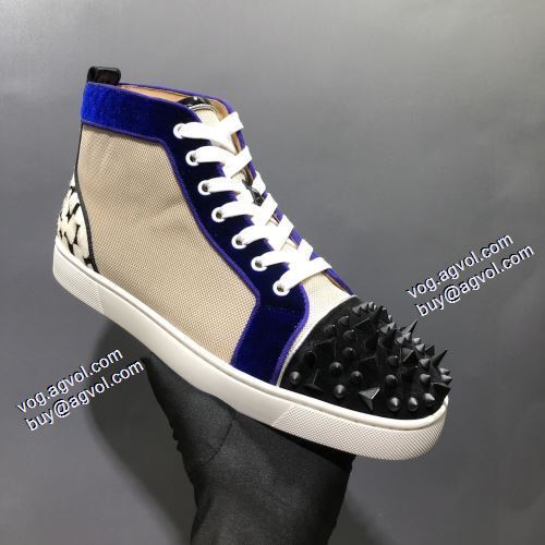 ハイトップシューズ 2021秋冬 クリスチャンルブタン Christian Louboutinコピー 流通限定モデル スタッズ