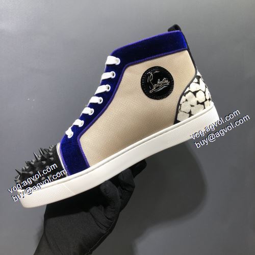 ハイトップシューズ 2021秋冬 クリスチャンルブタン Christian Louboutinコピー 流通限定モデル スタッズ