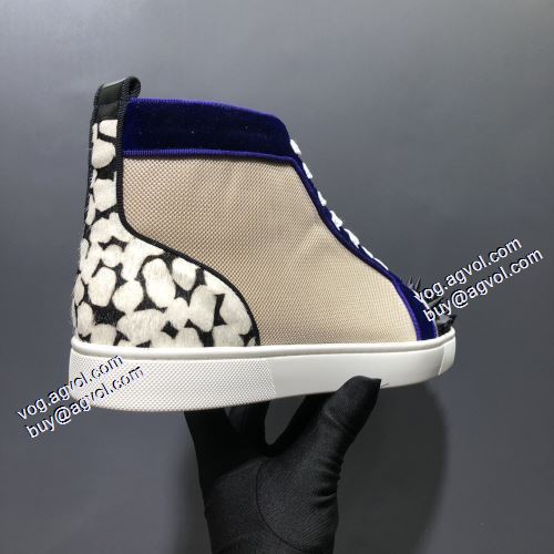 ハイトップシューズ 2021秋冬 クリスチャンルブタン Christian Louboutinコピー 流通限定モデル スタッズ