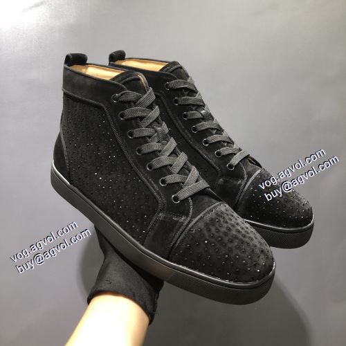 超限定即完売 2021秋冬 クリスチャンルブタンスーパーコピー 激安 Christian Louboutin ハイトップシューズ 軽い履き心地