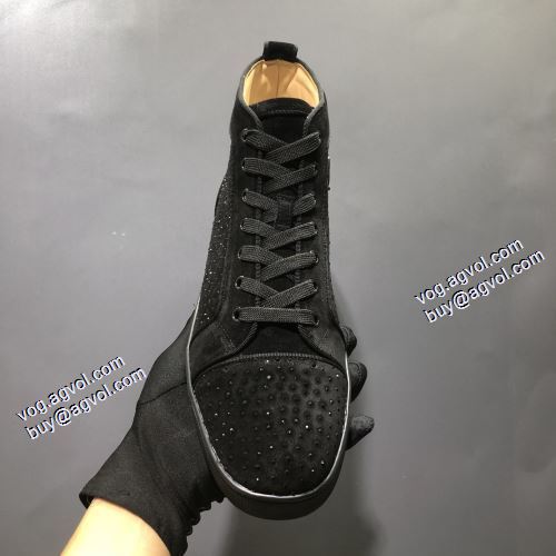 超限定即完売 2021秋冬 クリスチャンルブタンスーパーコピー 激安 Christian Louboutin ハイトップシューズ 軽い履き心地