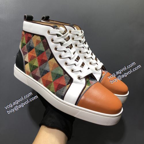 2021秋冬 可愛く上品な雰囲気 クリスチャンルブタン偽物ブランド ハイトップシューズ Christian Louboutin 透湿?防水素材採用