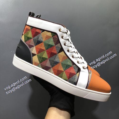 2021秋冬 可愛く上品な雰囲気 クリスチャンルブタン偽物ブランド ハイトップシューズ Christian Louboutin 透湿?防水素材採用