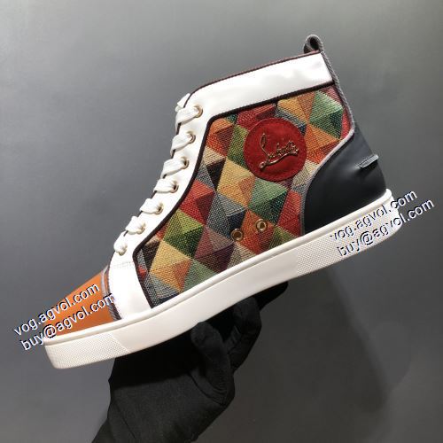 2021秋冬 可愛く上品な雰囲気 クリスチャンルブタン偽物ブランド ハイトップシューズ Christian Louboutin 透湿?防水素材採用