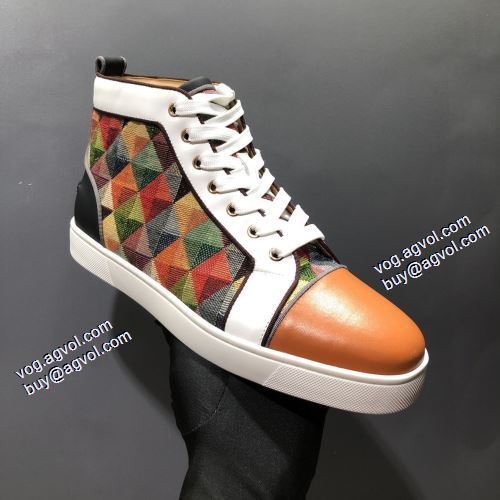 2021秋冬 可愛く上品な雰囲気 クリスチャンルブタン偽物ブランド ハイトップシューズ Christian Louboutin 透湿?防水素材採用