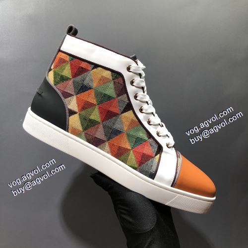 2021秋冬 可愛く上品な雰囲気 クリスチャンルブタン偽物ブランド ハイトップシューズ Christian Louboutin 透湿?防水素材採用