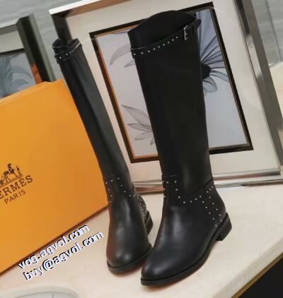 2021秋冬 エルメス HERMES エルメス偽物ブランド もっとも高い人気を誇る 長靴 脚長美脚効果がある カジュアルシュッズ