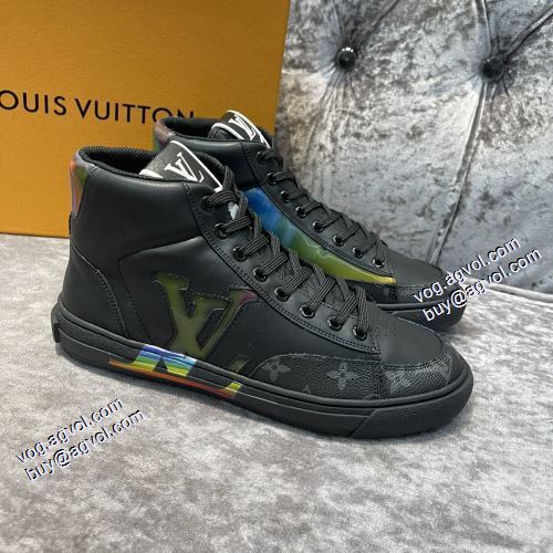 2021秋冬 ルイ ヴィトン LOUIS VUITTON ハイトップシューズ 2色可選 防水機能に優れ 豊富なサイズ ルイ ヴィトンブランド 偽物 通販