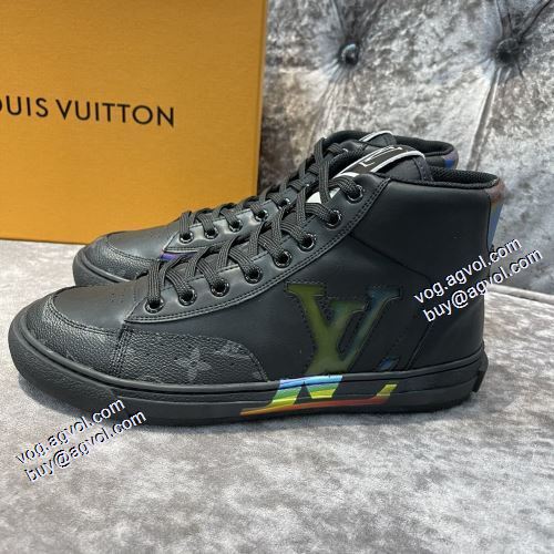 2021秋冬 ルイ ヴィトン LOUIS VUITTON ハイトップシューズ 2色可選 防水機能に優れ 豊富なサイズ ルイ ヴィトンブランド 偽物 通販