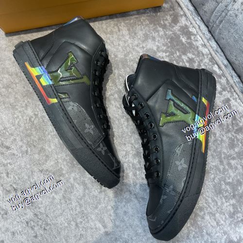 2021秋冬 ルイ ヴィトン LOUIS VUITTON ハイトップシューズ 2色可選 防水機能に優れ 豊富なサイズ ルイ ヴィトンブランド 偽物 通販