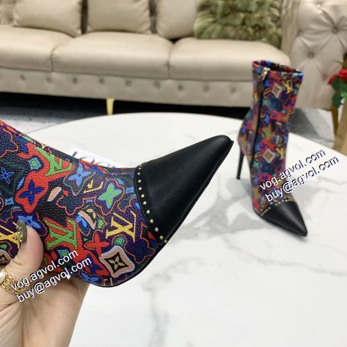 2021秋冬 ルイ ヴィトン LOUIS VUITTON ショートブーツ ポップ 上品な輝きを放つ形 ルイ ヴィトンブランドスーパーコピー