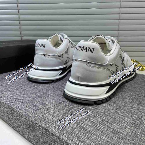 人気販売中 アルマーニ ARMANI 2021春夏 ARMANIスーパーコピー 激安 スニーカー 2色可選 