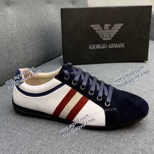 アルマーニ ARMANI 2色可選 先行販売 カジュアルシューズ 2021春夏 ARMANI偽物ブランド 