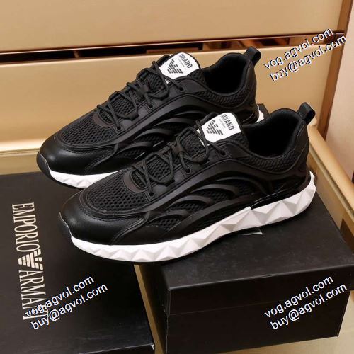 2色可選 2021春夏 コスパ最高のプライス オリジナル アルマーニ ARMANI フィリッププレインブランド 偽物 通販 ランニングシューズ フラットシューズ 軽い履き心地