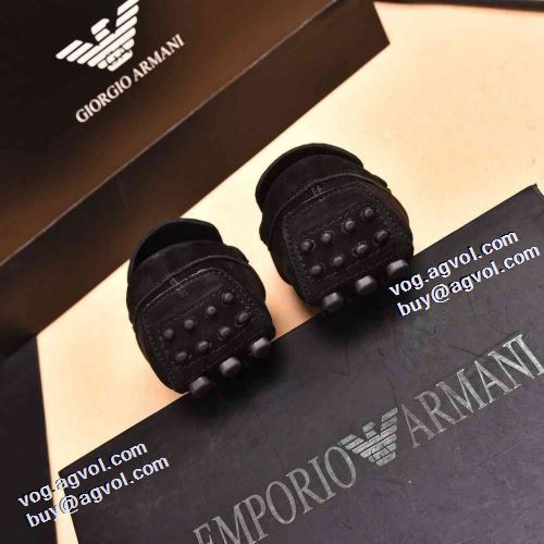 カジュアルシューズ ファー 軽い履き心地 2021秋冬 スリップオン ナチュラルな素材感 アルマーニ ARMANI 定番のアイテム スパイク 超軽量設計 アルマーニスーパーコピー 代引