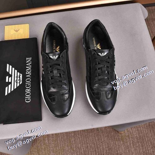 2021秋冬 コスパ最高のプライス 滑りにくい アルマーニ ARMANI  アルマーニブランドスーパーコピー 大人の雰囲気抜群 ランニングシューズ リゾートスタイル 利便性に優れ