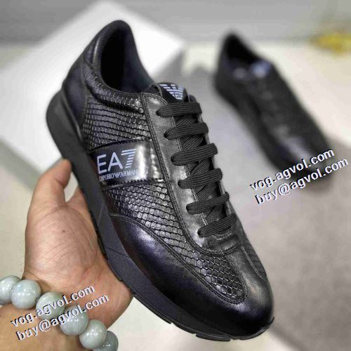 ランニングシューズ アルマーニ ARMANI 大好評 アルマーニコピー 2021秋冬 汚れも目立ちにくい クッション加工 ロードジョグ 優しい履き心地 リゾートスタイル 高機能防滑ソール