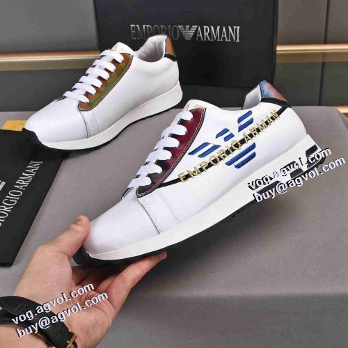 アルマーニコピー 3色可選 アルマーニ ARMANI 上品上質 カジュアルシューズ 2021秋冬 カラーソール 優しい履き心地 ロードジョグ 流行を超えた定番シューズ カジュアルシュッズ