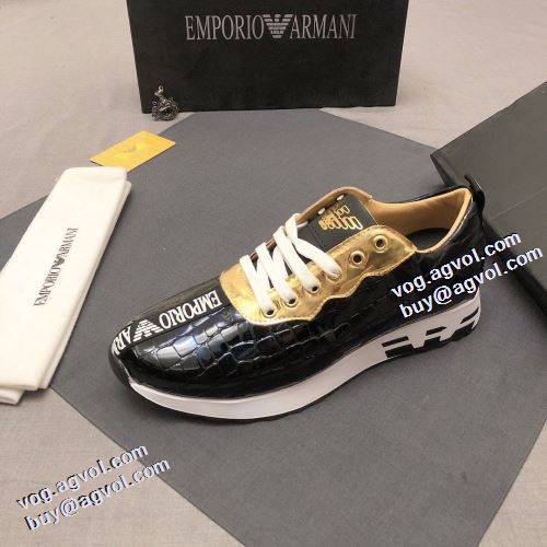 アルマーニ ARMANI 利便性に優れ アルマーニコピー ブランド 滑りにくい スニーカー 柔軟 足馴染みのいい カジュアルシューズ 2021秋冬 ロングノーズ 汚れも目立ちにくい