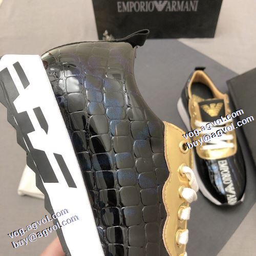 アルマーニ ARMANI 利便性に優れ アルマーニコピー ブランド 滑りにくい スニーカー 柔軟 足馴染みのいい カジュアルシューズ 2021秋冬 ロングノーズ 汚れも目立ちにくい