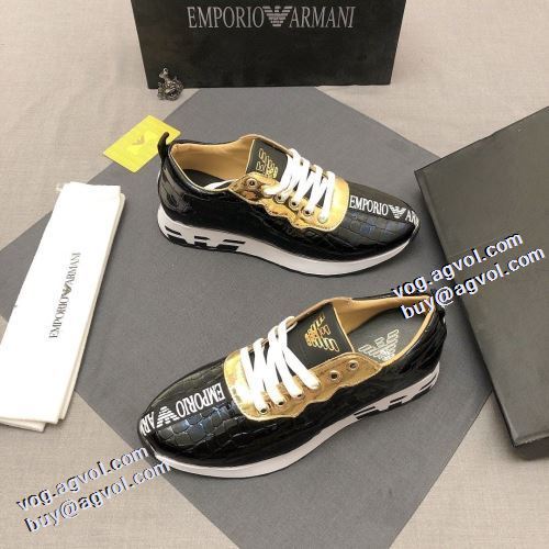 アルマーニ ARMANI 利便性に優れ アルマーニコピー ブランド 滑りにくい スニーカー 柔軟 足馴染みのいい カジュアルシューズ 2021秋冬 ロングノーズ 汚れも目立ちにくい