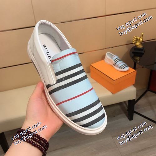 2色可選 カジュアルシュッズ 2021春夏 バーバリー BURBERRY 希少価値大！ナチュラルな素材感 バーバリー偽物ブランド
