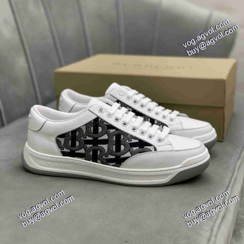クッション加工 2021春夏 バーバリー BURBERRY 4色可選 レースアップシューズ 人気新品★超特価★ バーバリーコピー リゾートスタイル