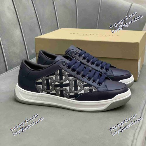 クッション加工 2021春夏 バーバリー BURBERRY 4色可選 レースアップシューズ 人気新品★超特価★ バーバリーコピー リゾートスタイル
