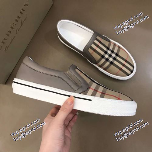 スリップオン 履き心地抜群 2021春夏 バーバリー BURBERRY 上品な輝きを放つ形 脱ぎ履きしやすい/着脱しやすい バーバリーブランド コピー
