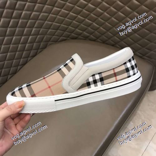 スリップオン 履き心地抜群 2021春夏 バーバリー BURBERRY 上品な輝きを放つ形 脱ぎ履きしやすい/着脱しやすい バーバリーブランド コピー